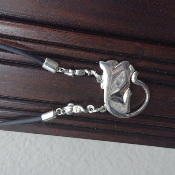 Cat Necklace and Pendant Cute New Without Tags Unique about 25" end to e… - Picture 4 of 4